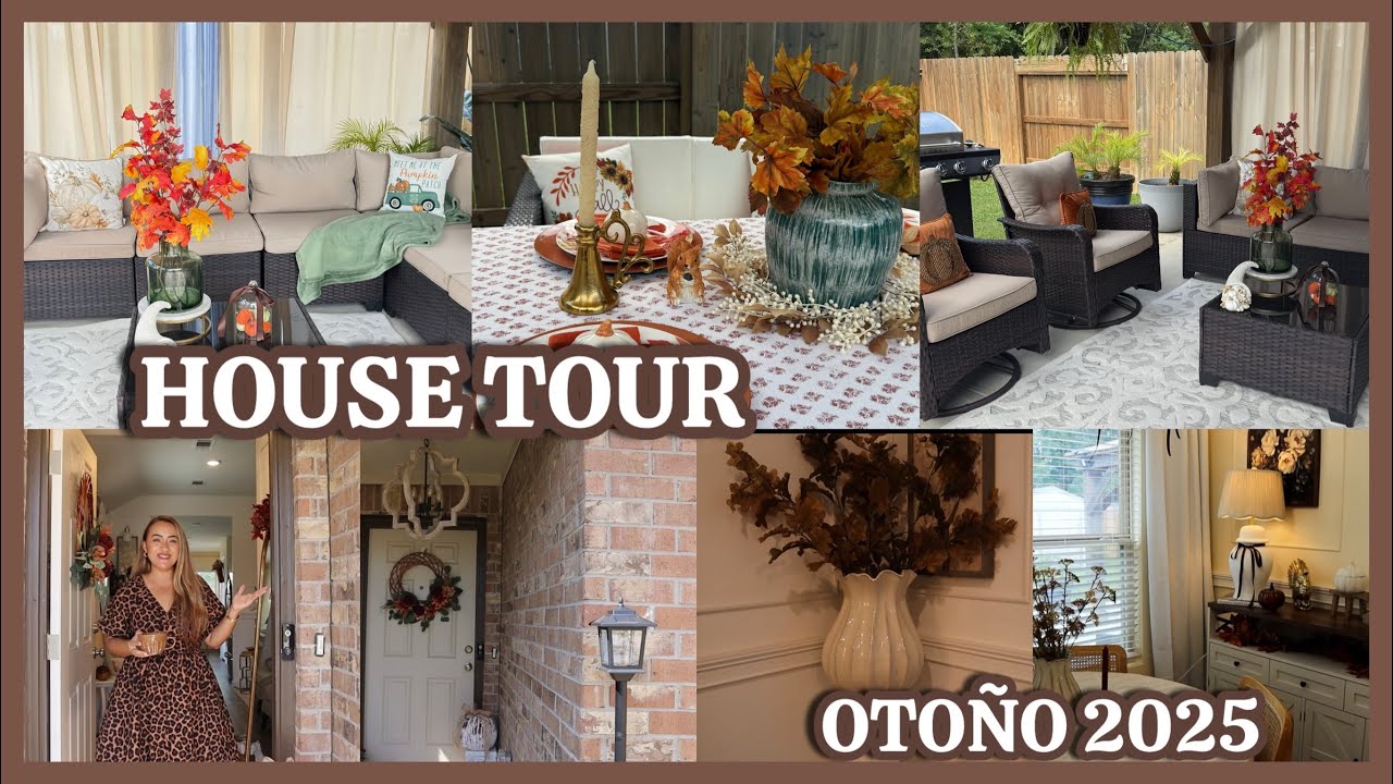 🍂DECORACION DEL PATIO Y HOUSE TOUR DE OTOÑO 2025🍂