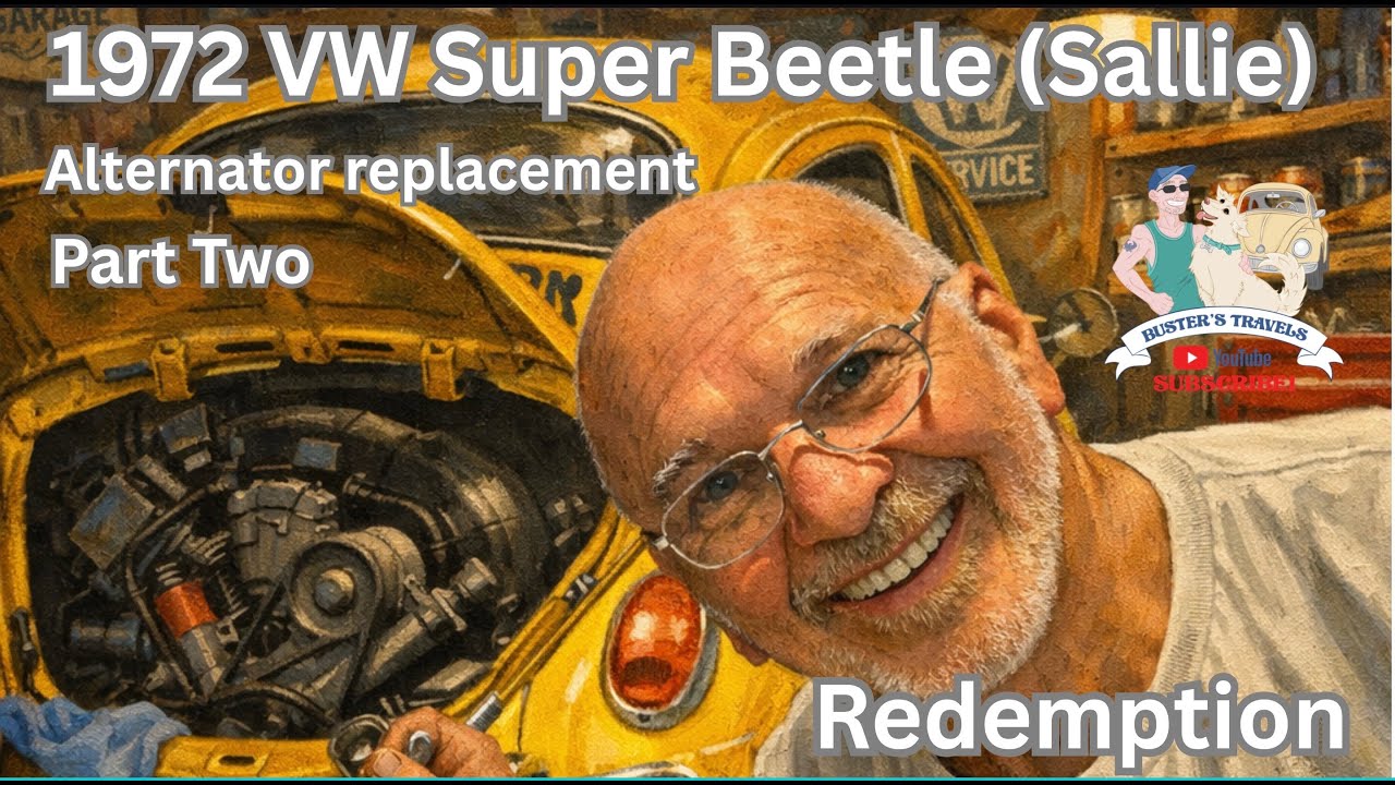 Замена генератора в Volkswagen Super Beetle (Sallie) 1972 года выпуска. Часть вторая.