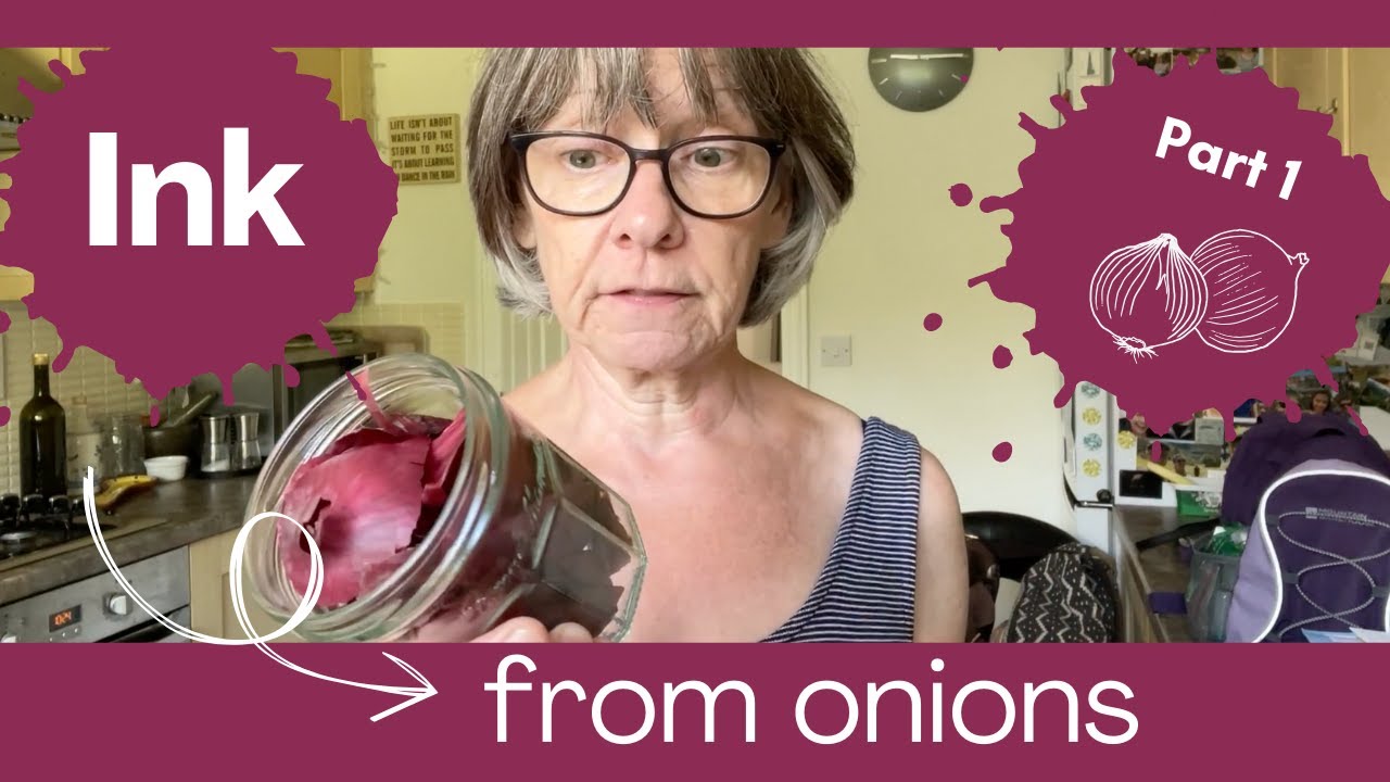 How To Make Ink From Red Onion Skins - Part 1