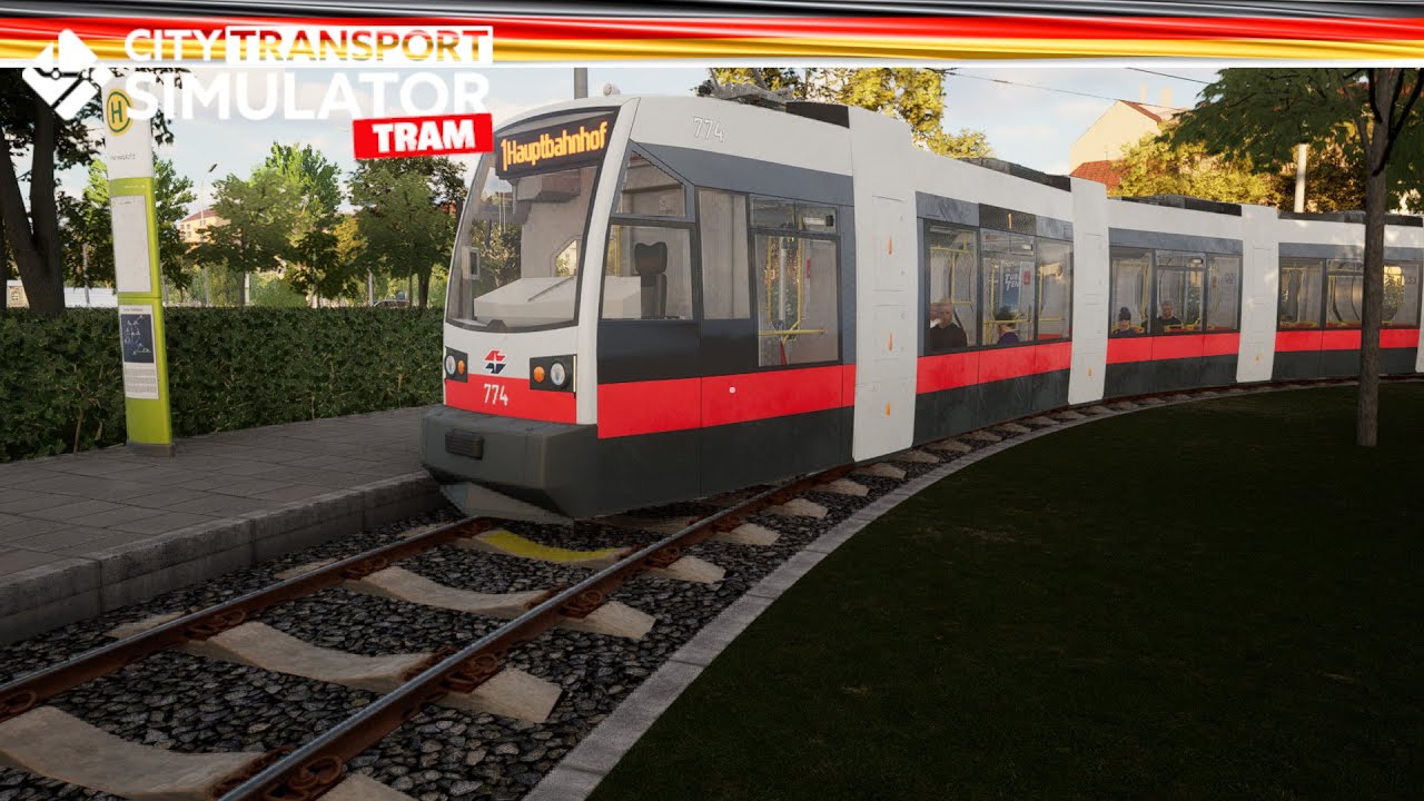 City Transport Simulator: Tram - Wir fahren heute Linie 1 vom Freimutplatz zum Bahnhof.