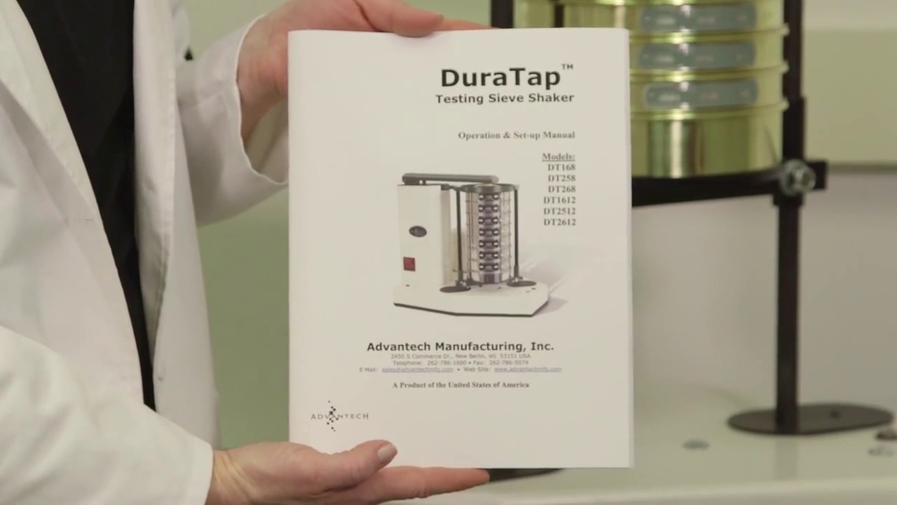 DuraTap Sieve Shaker Setup and Operation
