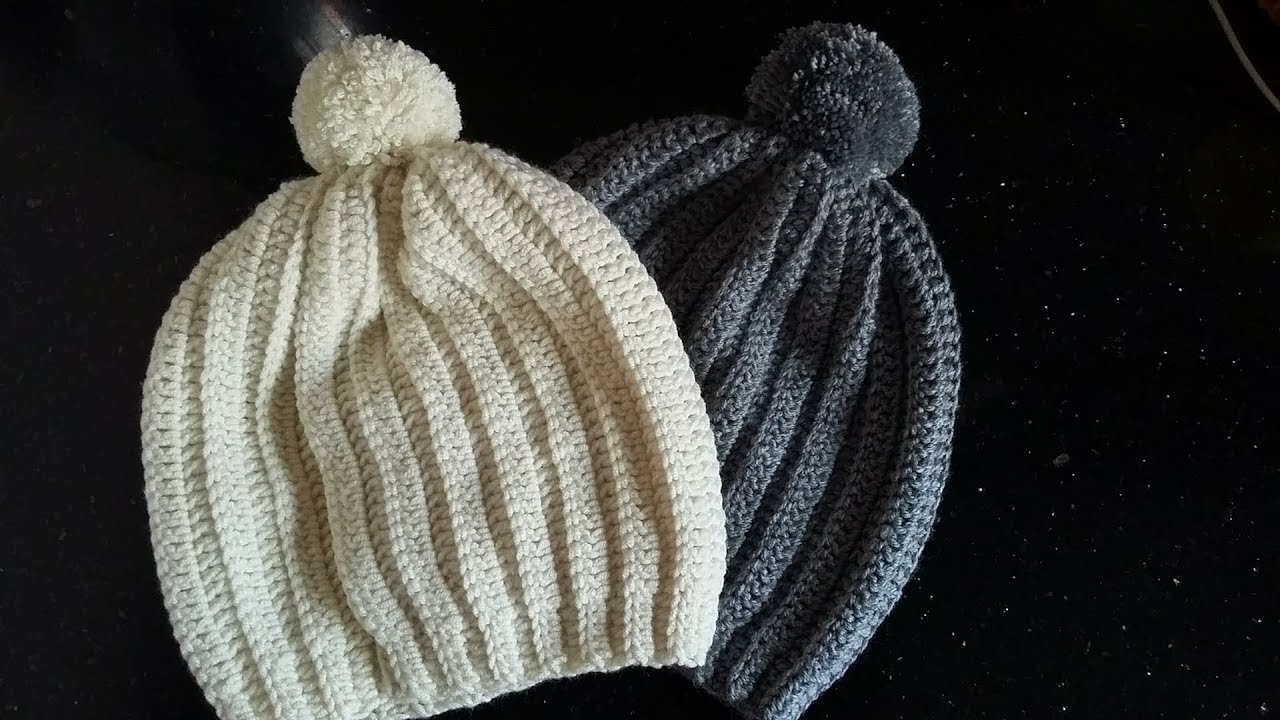 Crochet bonnet adulte femme 