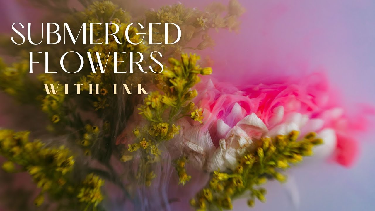 Creating “Submerged Flower Art with Acrylic Paint”
