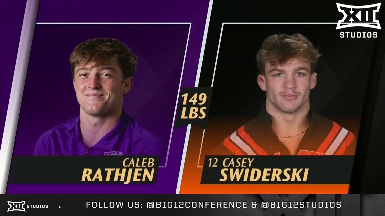Casey Swiderski vs. Caleb Rathjen (149lbs) FULL MATCH | 2025-26 Big 12 Wrestling