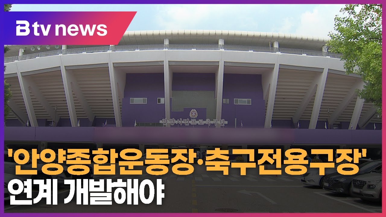 '안양종합운동장·축구전용구장' 연계 개발해야