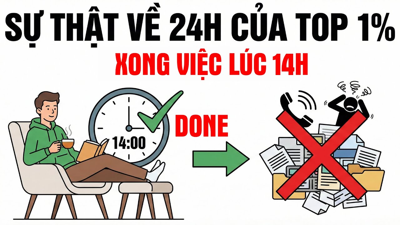 16 Cách Để Làm Nhiều Hơn Trong 24h (Dành Cho Kẻ Trì Hoãn) | Nâng Cấp Chính Mình