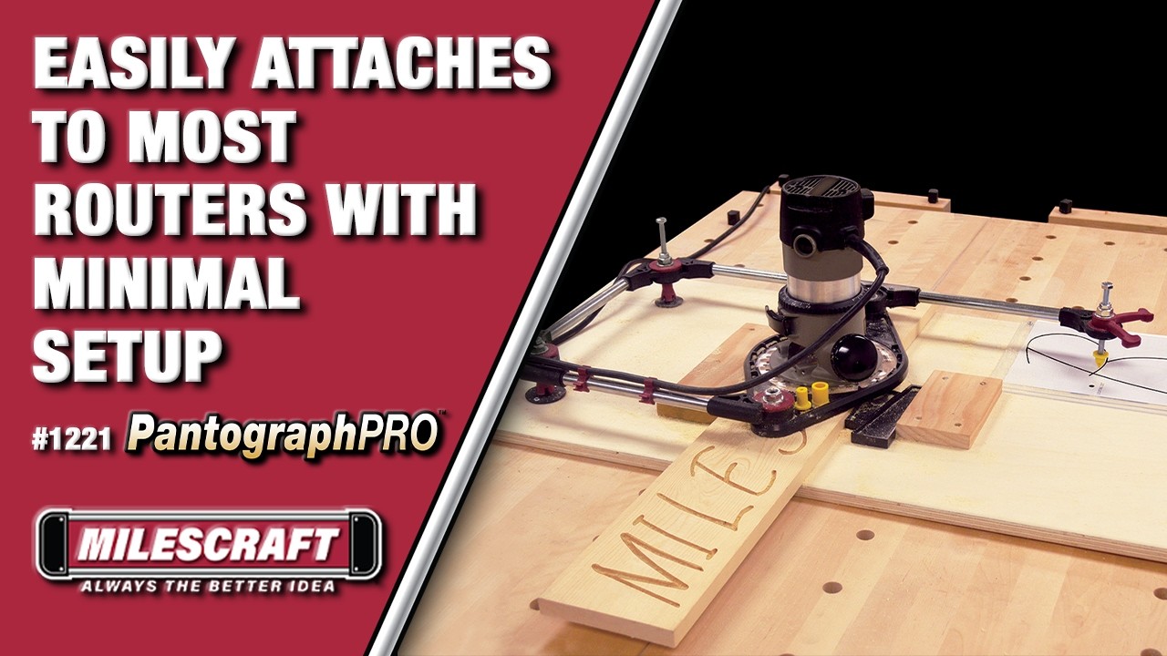 Milescraft 1221 PantographPro — фрезерный кондуктор для изготовления вывесок