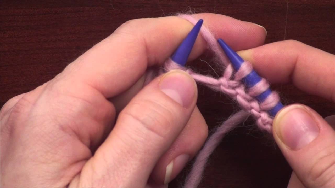 The Knit Stitch (Continental Method)