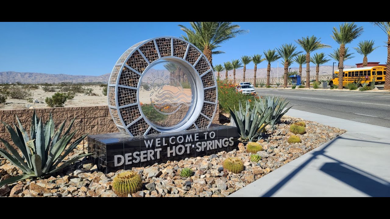 Desert Hot Springs, CA Drone Shots and Sites Around Town