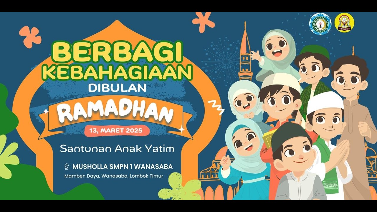 RAMADAN PENUH BERKAH 🌙 SMPN 1 WANASABA BERBAGI SANTUNAN ANAK YATIM 2026 ✨