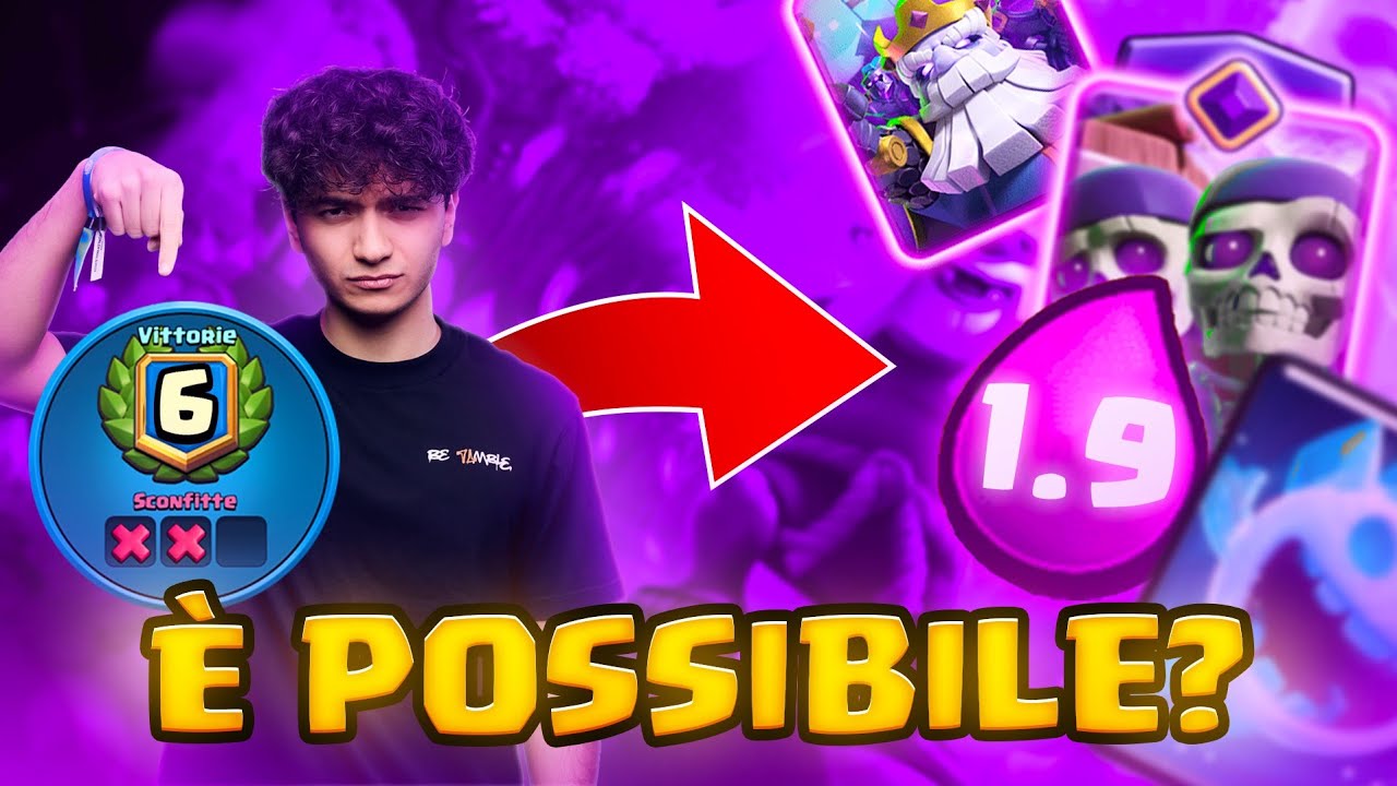 Posso vincere la SFIDA CRL da 6-2 con un DECK 1.9 CYCLE? - Clash Royale ITA
