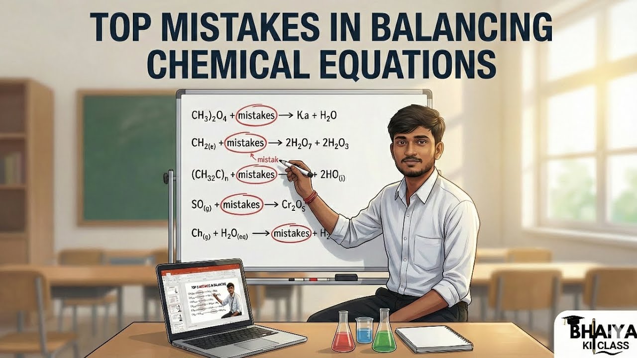 Top 5 Mistakes Students Make In Balancing Chemical Equations| Class 10 | Full Oneshot of Class 10
