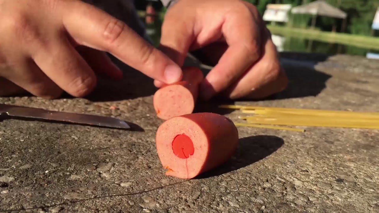 COMO ISCAR A SALSICHA UTILIZANDO O KIT ESTILO GOIANO (SALSICHA FLUTUANDO) - PESCA DE SUPERF&Iacute;CIE.