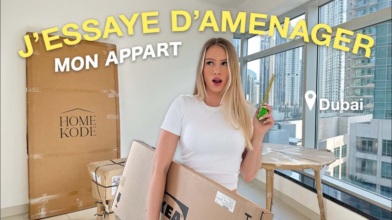 J’ESSAYE D'AMENAGER MON APPART | ikea, galères et montage de meubles Ep 2