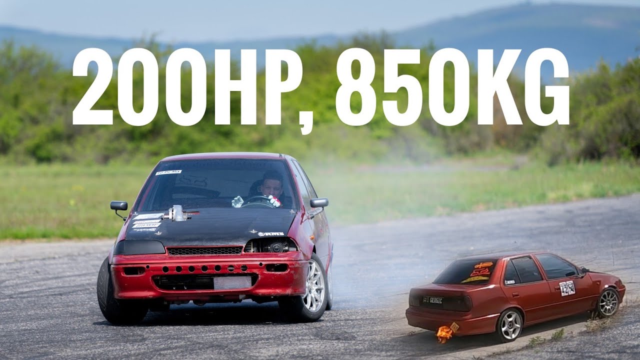 My Friend's 200hp Supercharged RWD Suzuki Swift + More Weird Racecars!