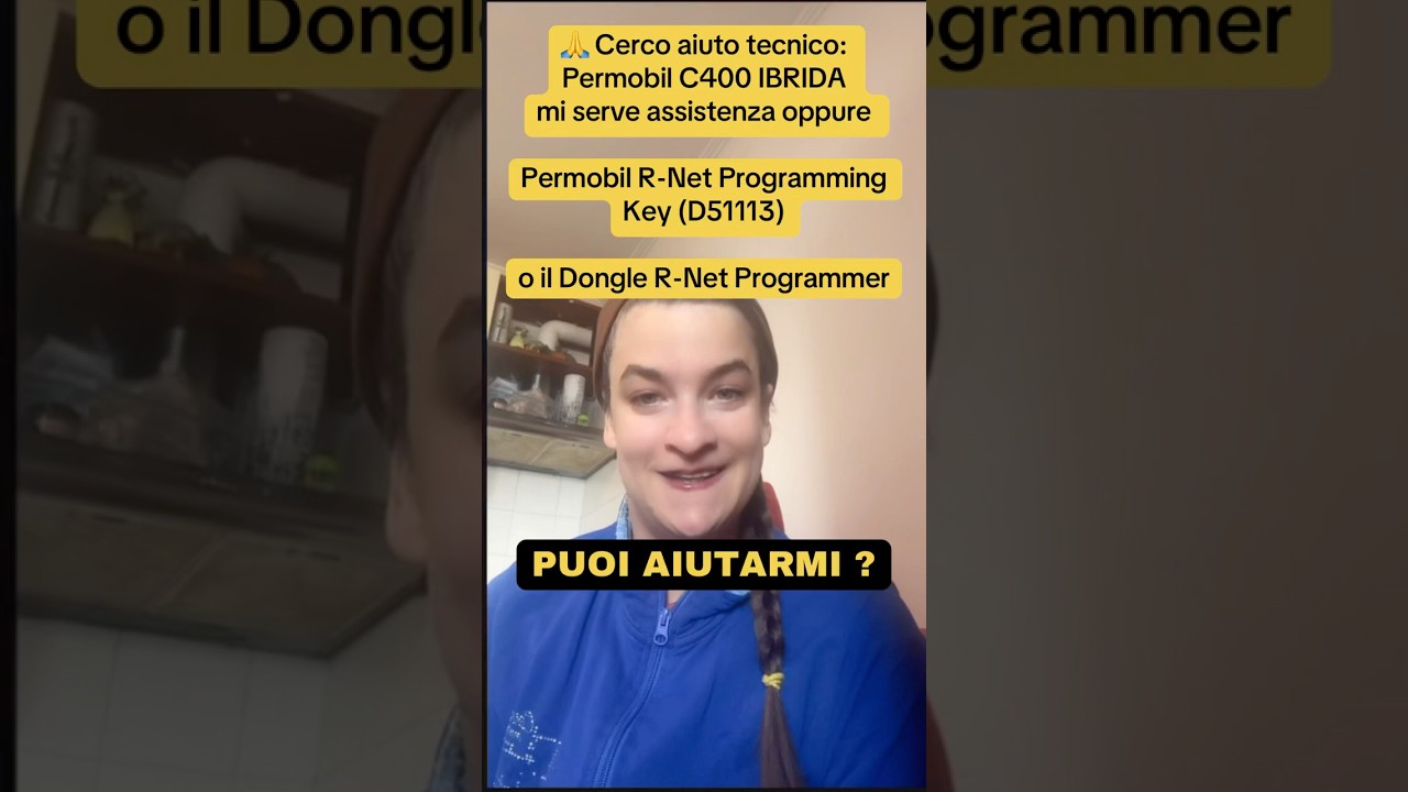 Cerco aiuto tecnico:Permobil C400 IBRIDA mi serve assistenza oppurePermobil R-Net ProgrammingKey