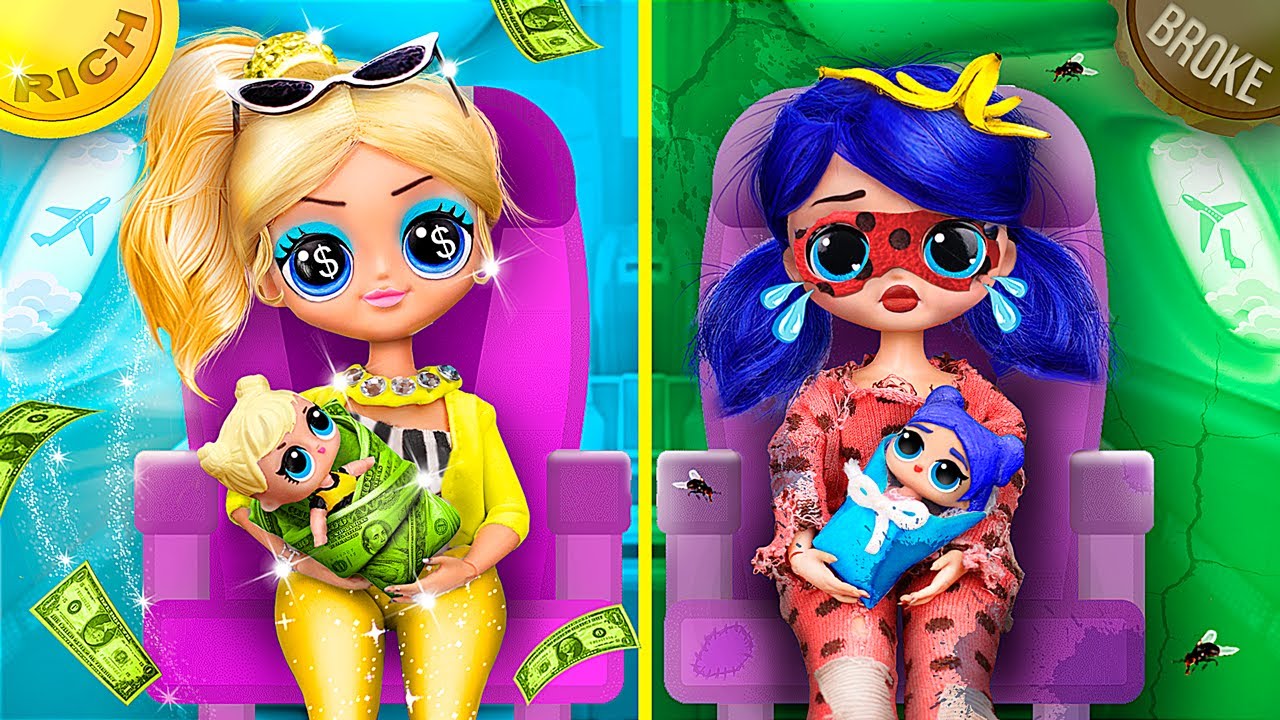 La Riche Chloe Bourgeois VS Ladybug La Fauchée / 30 DIY LOL OMG