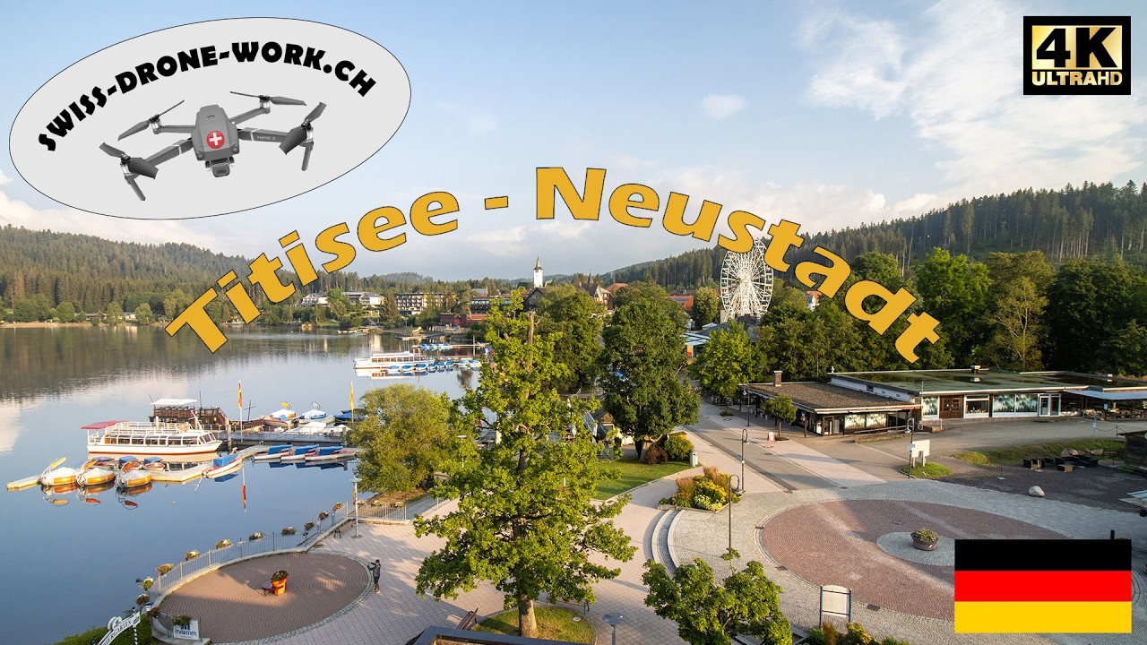Magische Morgenstille über Titisee-Neustadt: Atemberaubende Drohnenaufnahmen im ersten Licht