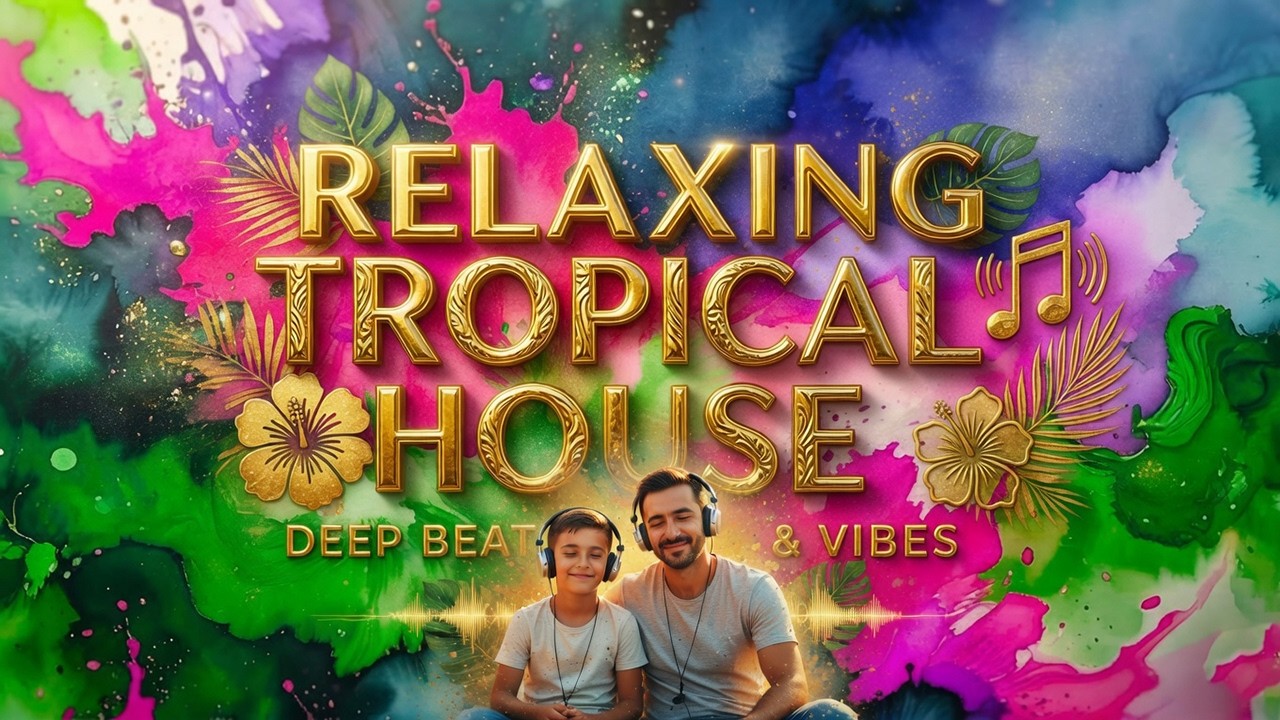 Feel Good Tropical House | Fun Winter Chill Music & Watercolor