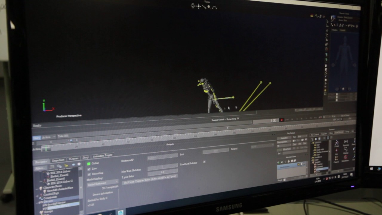04 brekel pro body  motionbuilder mocap 并 录制