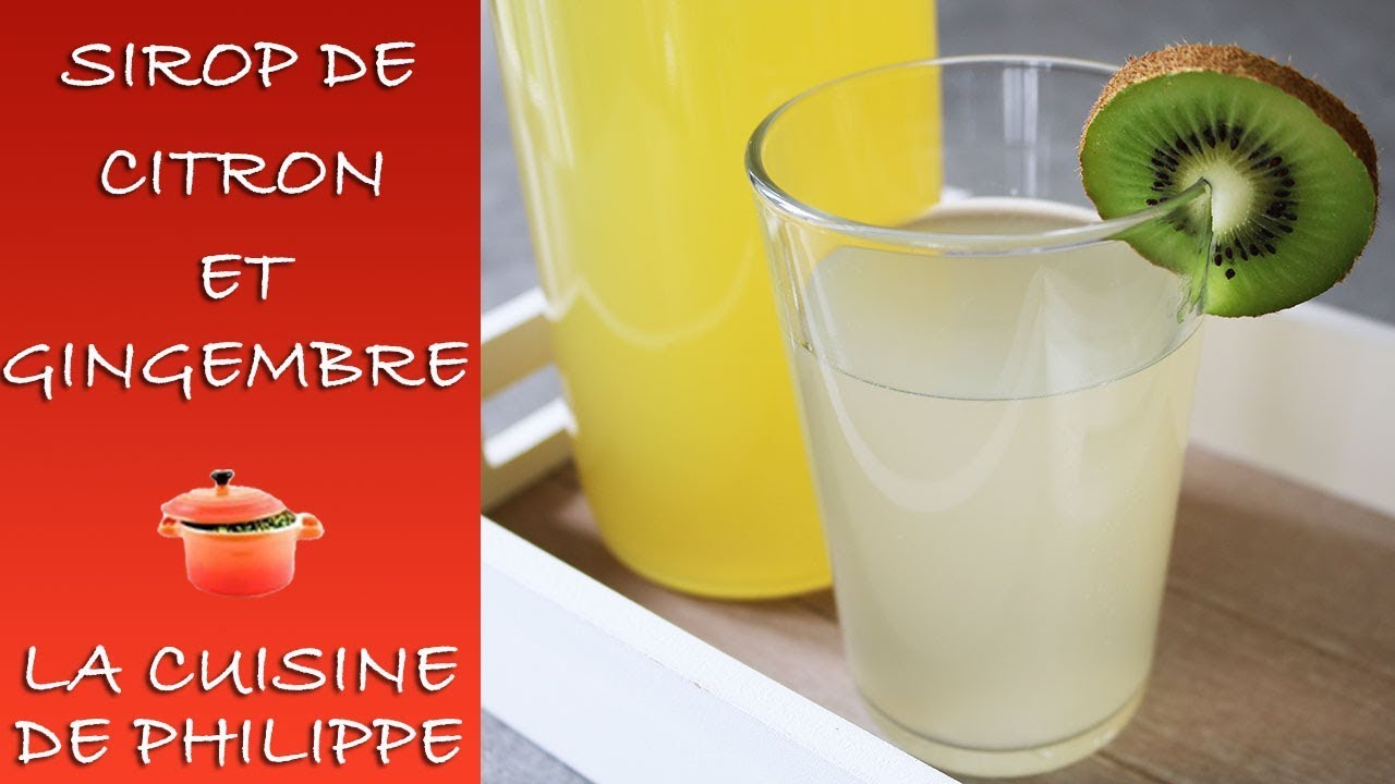 Sirop de citron et gingembre