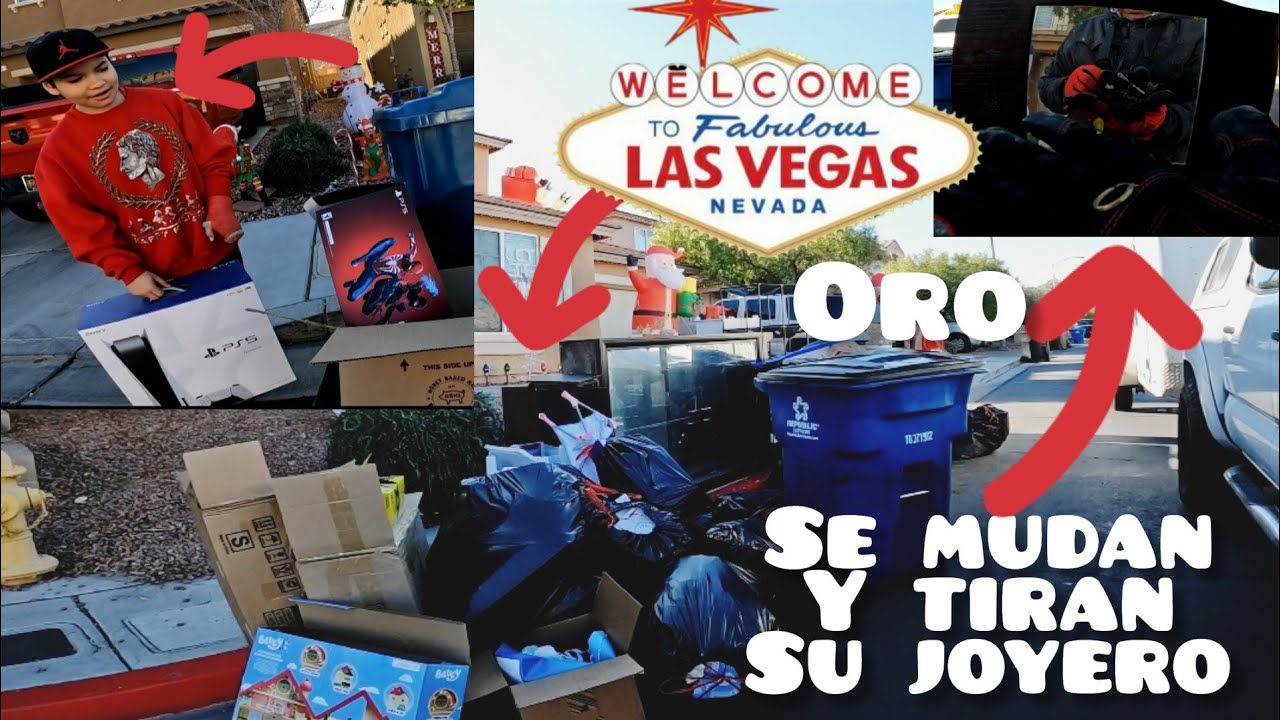 Lo que tiran en USA Las Vegas #332 arete de oro.