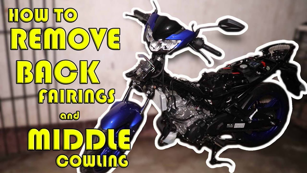 How to Remove Back Fairings and Middle Cowling | Sniper 150 2019 | Tagalog Tutorial | Daboys TV