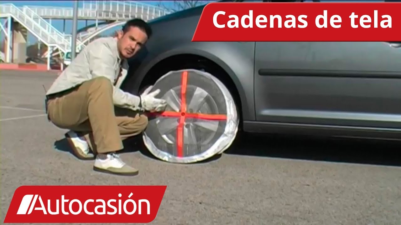 Cómo colocar las "cadenas" de tela para la nieve