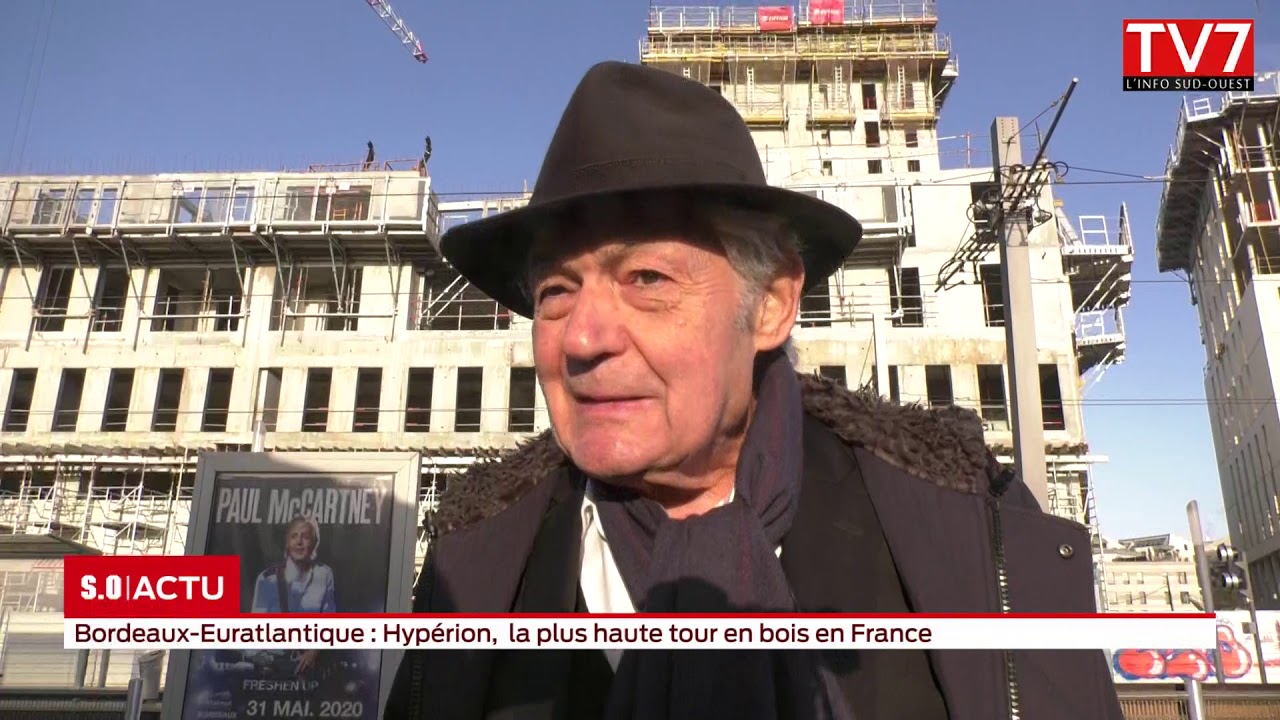 Bordeaux : la plus haute tour en bois du pays sort de terre