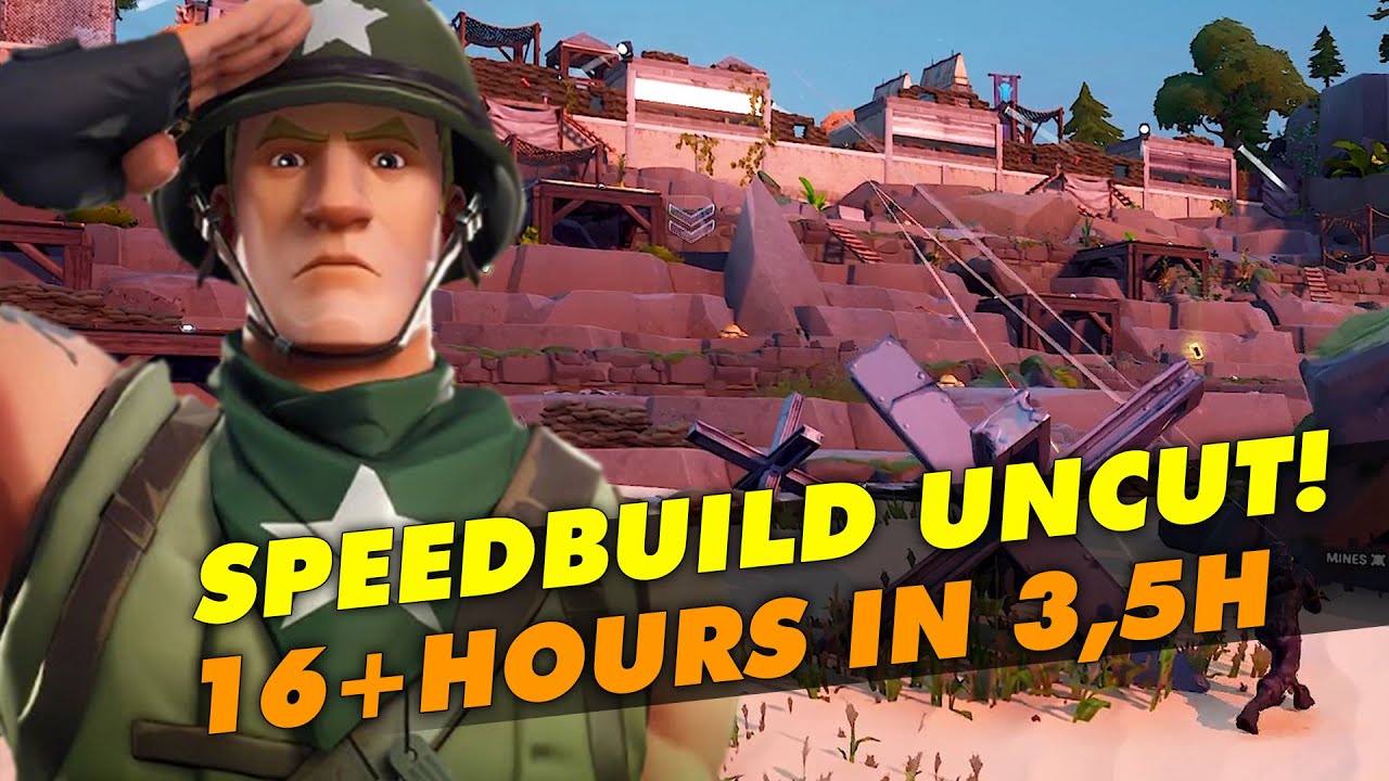 SPEEDBUILD 16+ Hours 👷⚒️😱 ReDesign of Beach Assault LTM