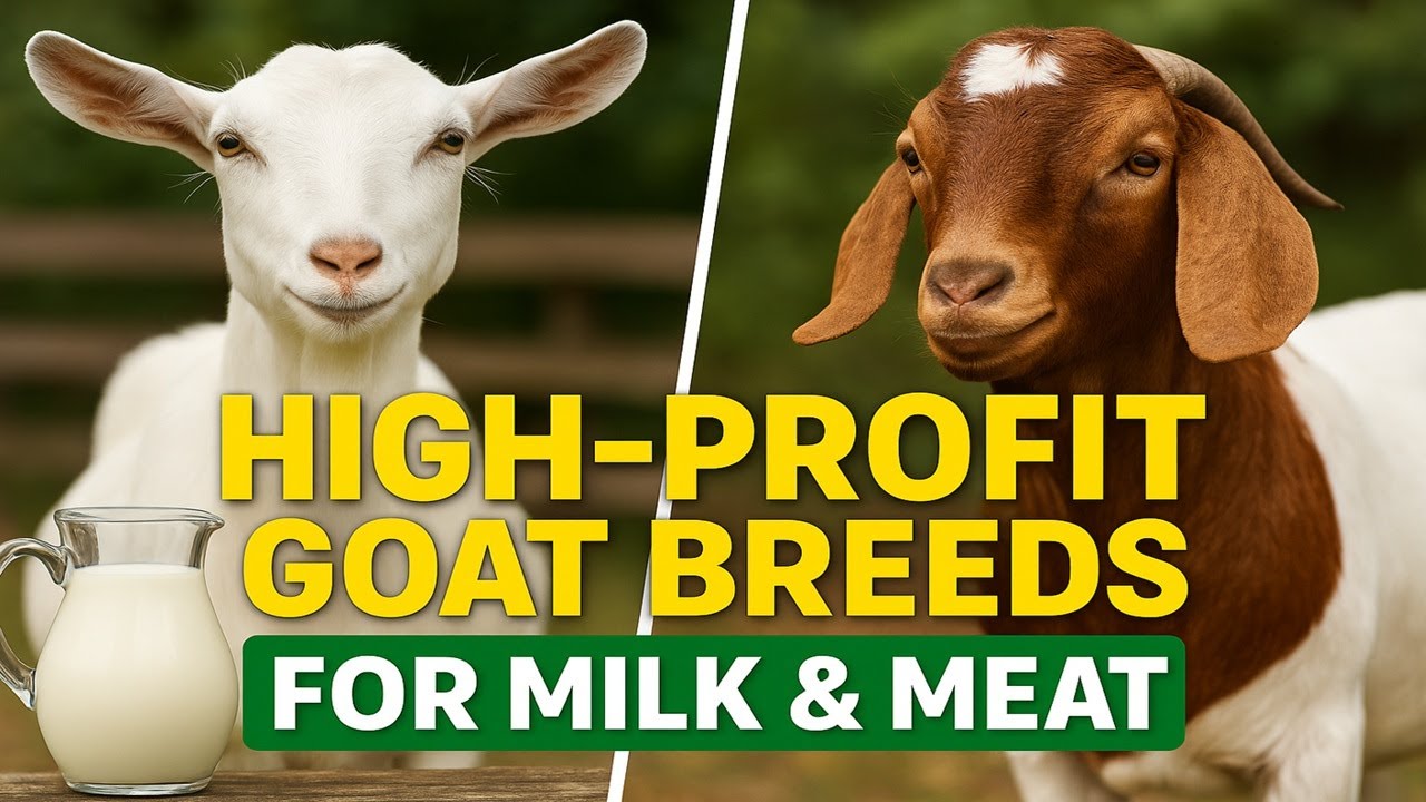 Top Goat Breeds for Milk & Meat Production | High-Profit Farming Guide (2025)