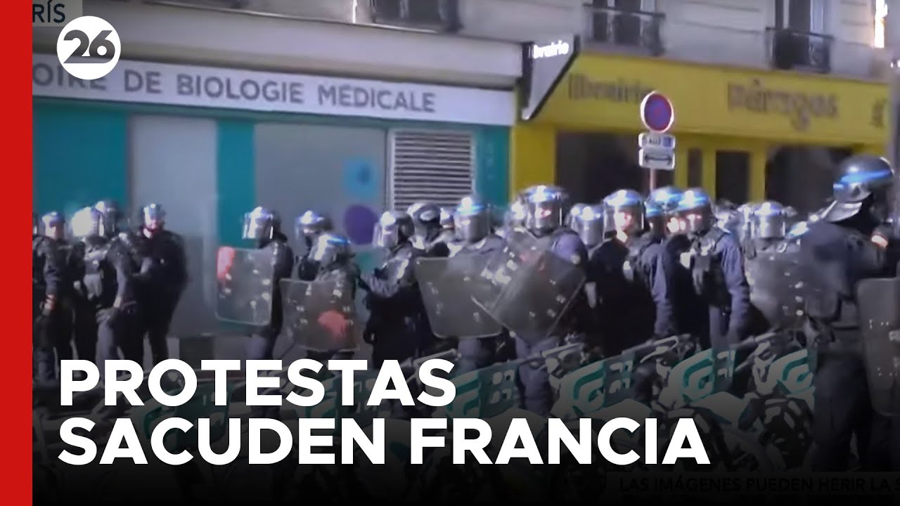 🚨  AHORA - FRANCIA | Incidentes en las protestas de Par&iacute;s