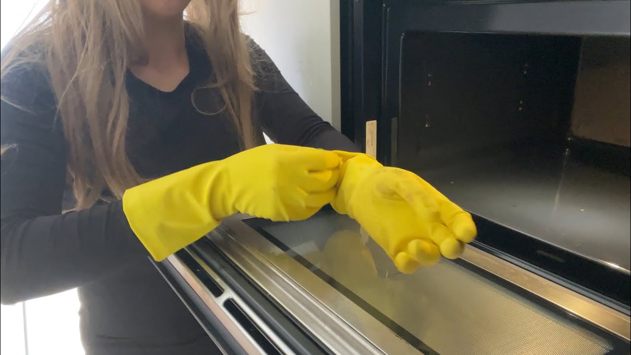 ASMR cleaning oven