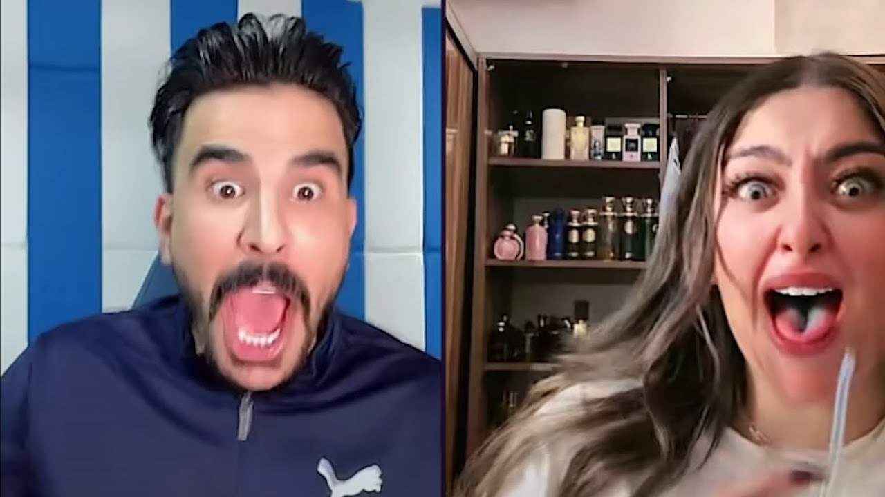 حسحس كيست مع قمر المغربية كانوا في حديث و حدث شيء غريب