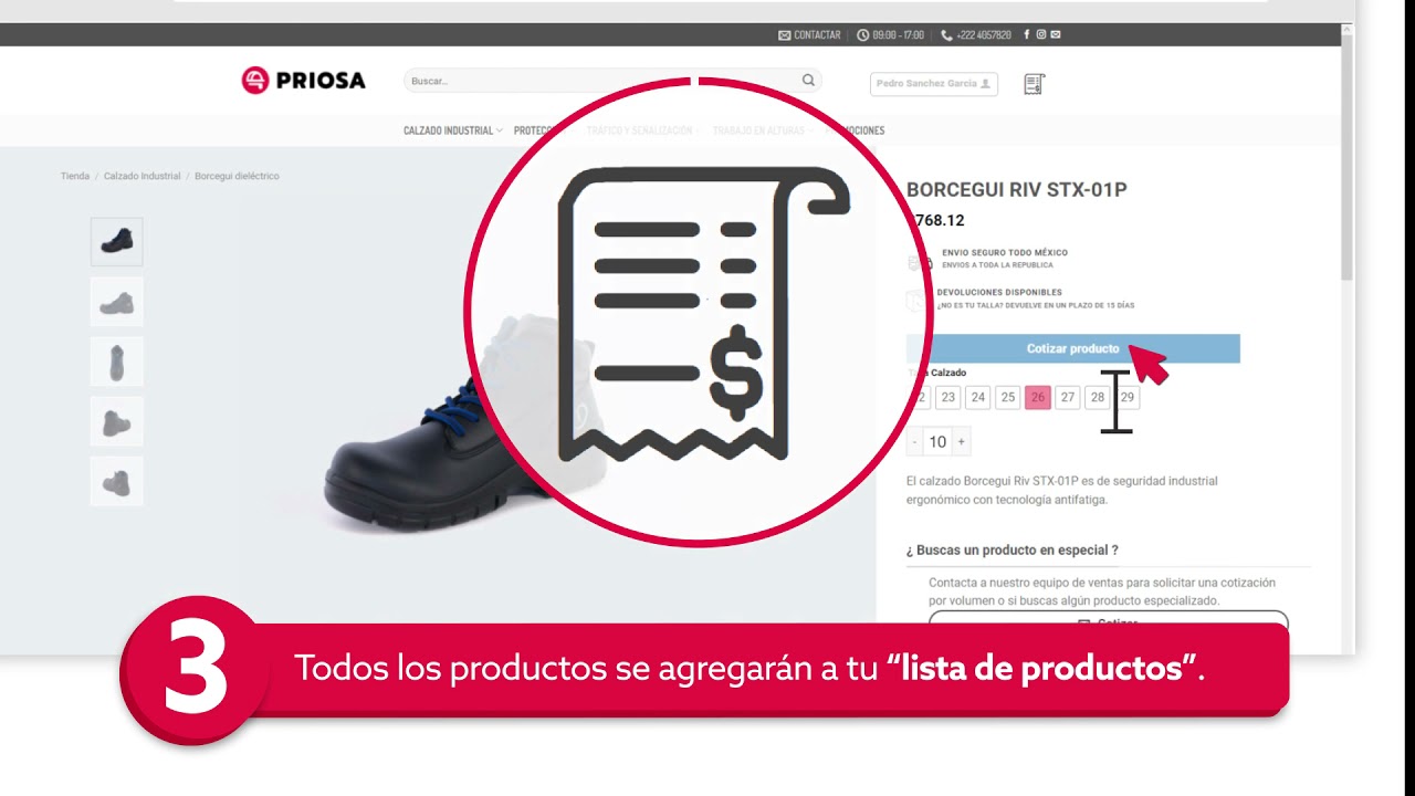 Cotizador online Priosa