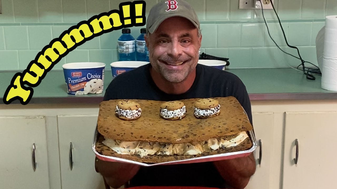 Giant Ice Cream Cookie Sandwich Challenge