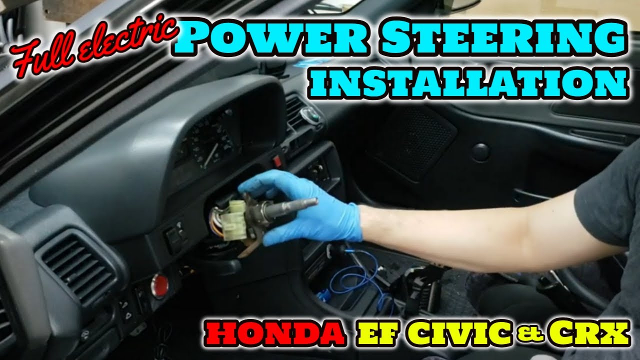 ||HONDA EF9/ED7 CIVIC&CRX|| Установка полного электроусилителя руля на EF Civic или CRX