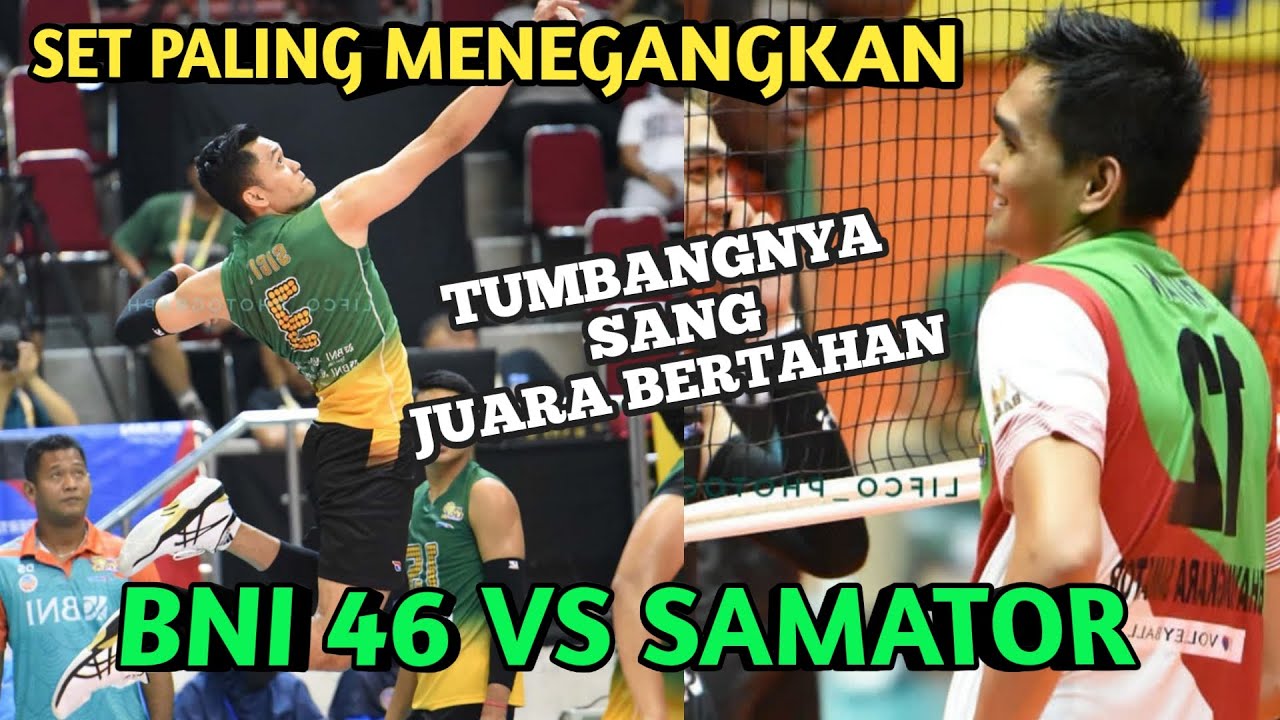 SET PALING MENEGANGKAN !! TUMBANGNYA SANG JUARA BERTAHAN, BNI 46 VS SURABAYA SAMATOR - PROLIGA 2020