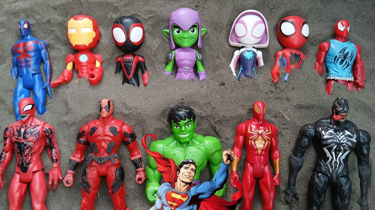 Satisfying With Unboxing Avengers | ASMR | SPIDER-MAN INTO THE SPIDER VERSE 2024 | DEADPOOL HULK