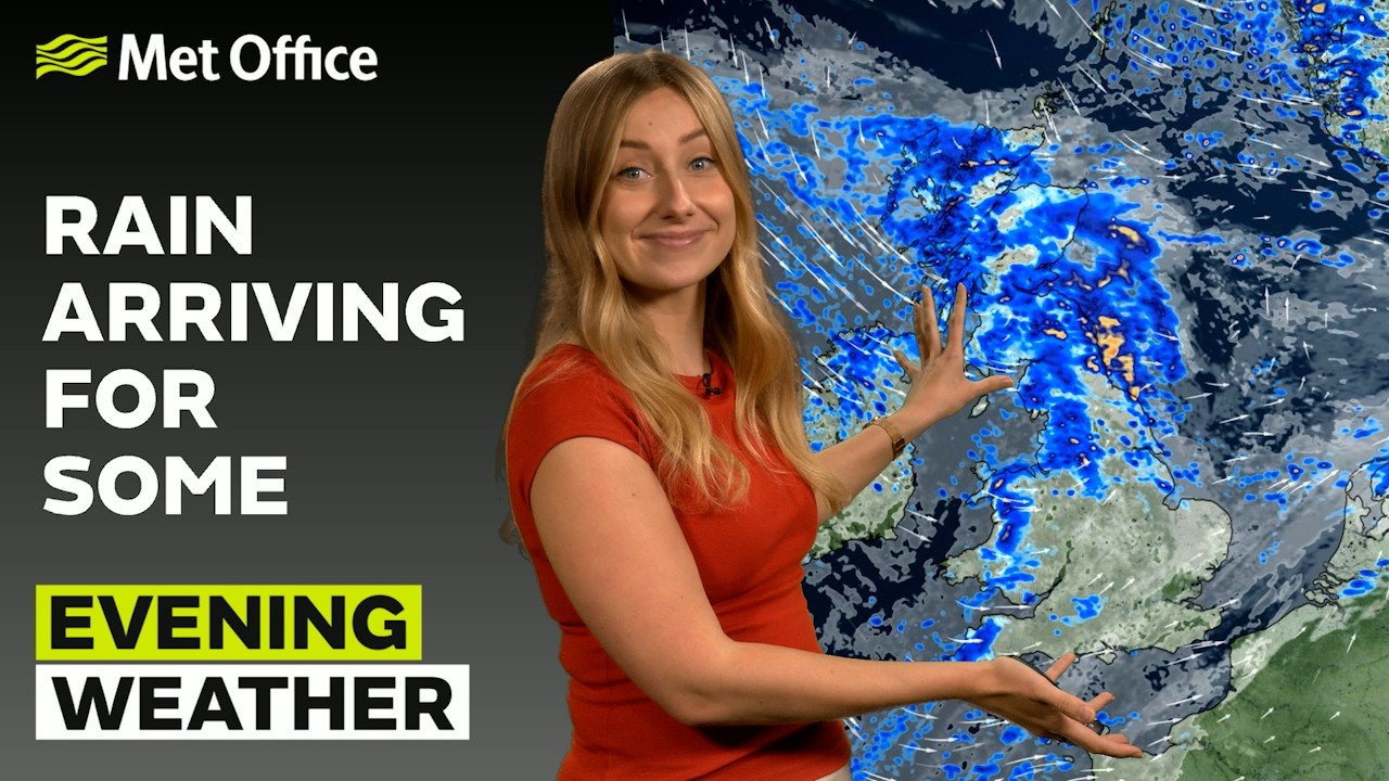 25.07.2026 &mdash; Дождь на севере &mdash; Вечерний прогноз погоды в Великобритании &mdash; Met Office Weather