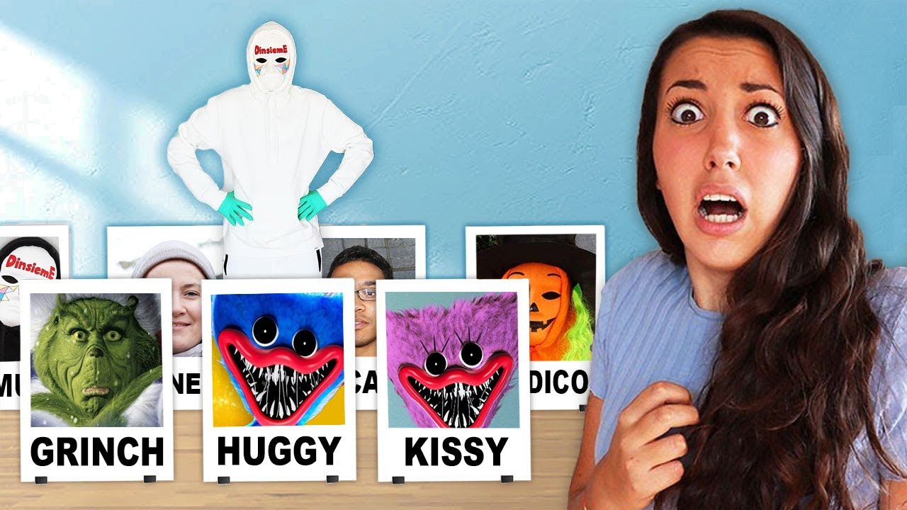 GIOCO INDOVINA CHI GIGANTE CON HUGGY WUGGY E I CATTIVI NELLA VITA REALE CONTRO IL DOTTOR TIMOTI!