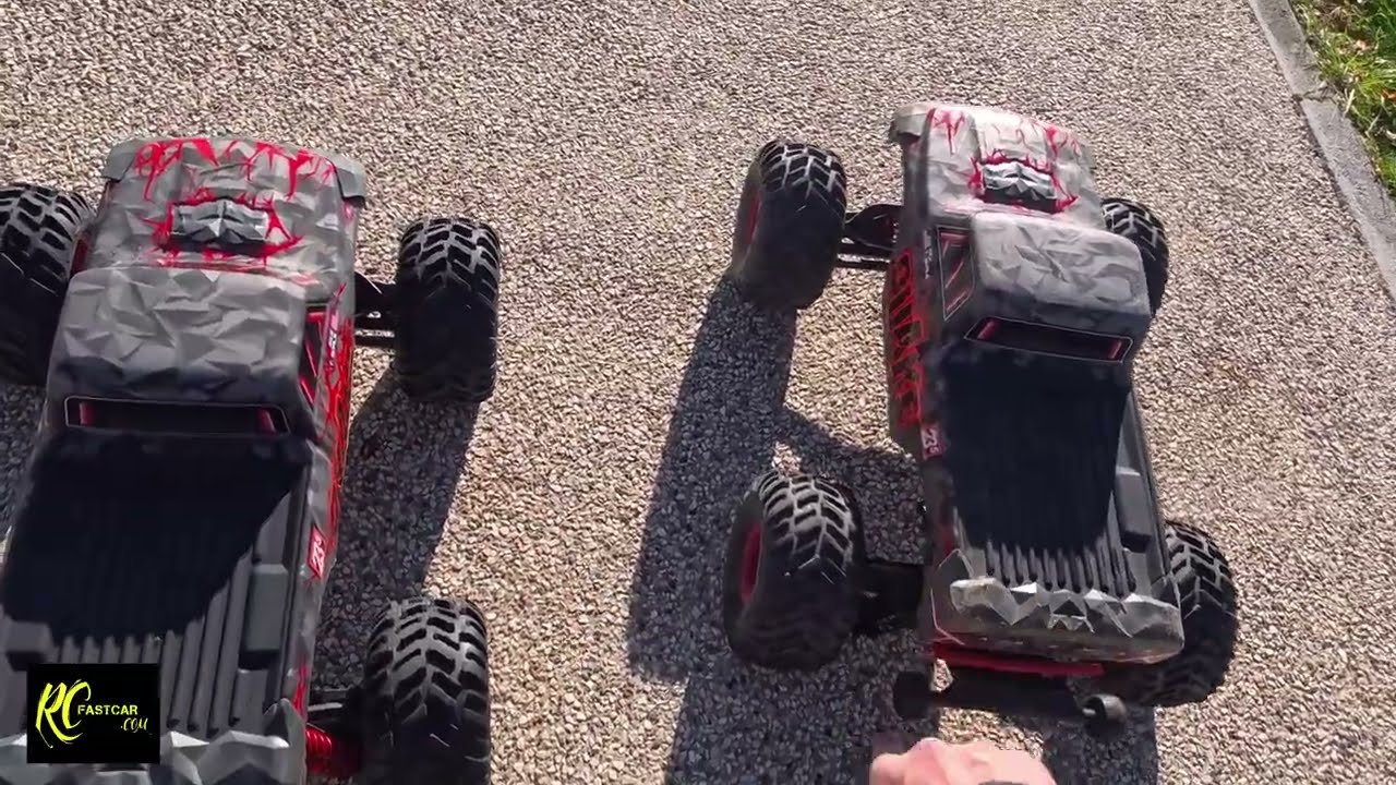 ARRMA QUAKE VS ARRMA QUAKE avec une vraie suspension SANS AIR ! keine Luft im öl = echte Dämpfung !!