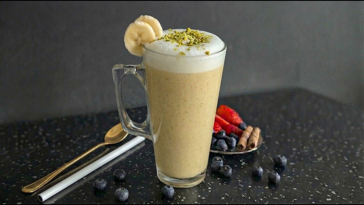 Banana smoothie with 3 ingredients