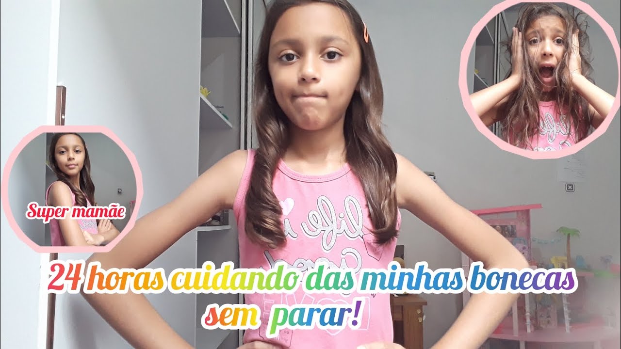 24 horas cuidando das minhas bonecas sem parar!
