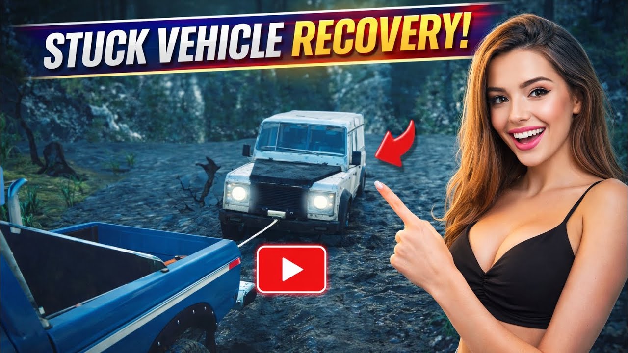 खतरनाक तरीके से फंस गई कार 😱 || bahut muskil se mikly ye car #carwalagame #actiongame