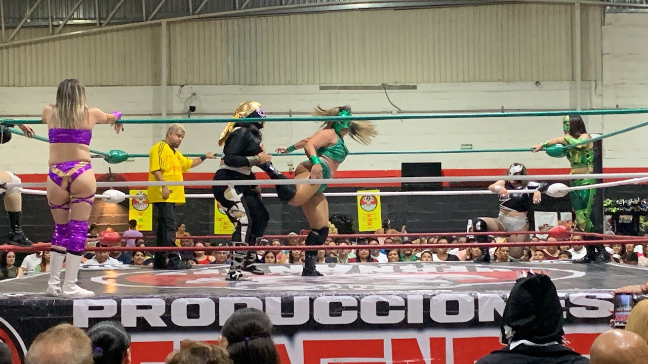 La Hiedra, Emperatriz y La Misteriosa Vs Lady Shadow, Miss Guerrera y Morgana