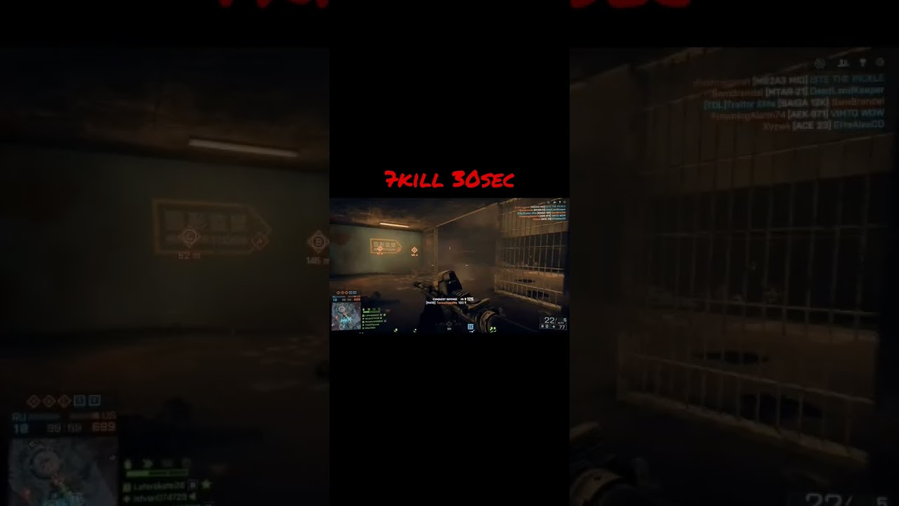Bf4 multiplayer 7kill 30sec #shorts #battlefield4 #dice #live #xbox