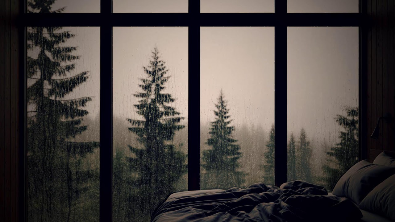 Calm Cabin Rain Sound Natural Gentle Ambience for Restful Sleep and Inner Peace
