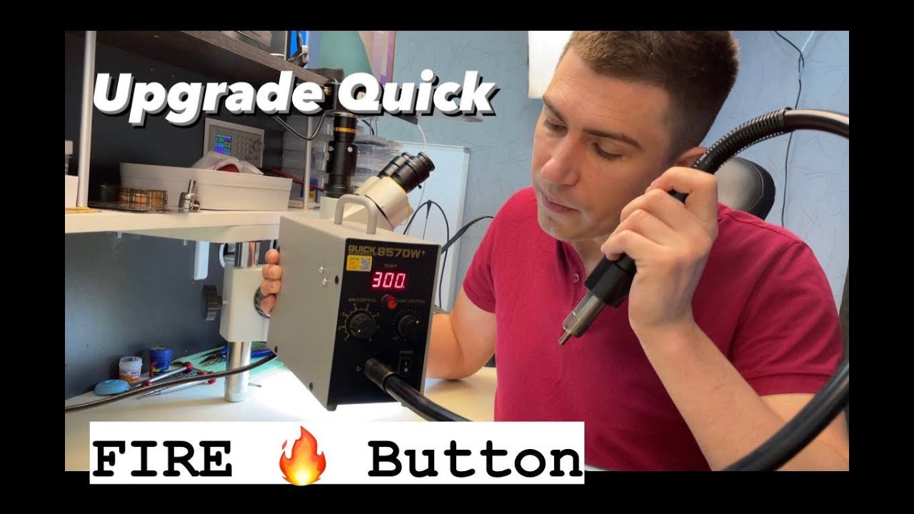 Quick 857 DW + FIRE BUTTON - изобретение и улучшение.