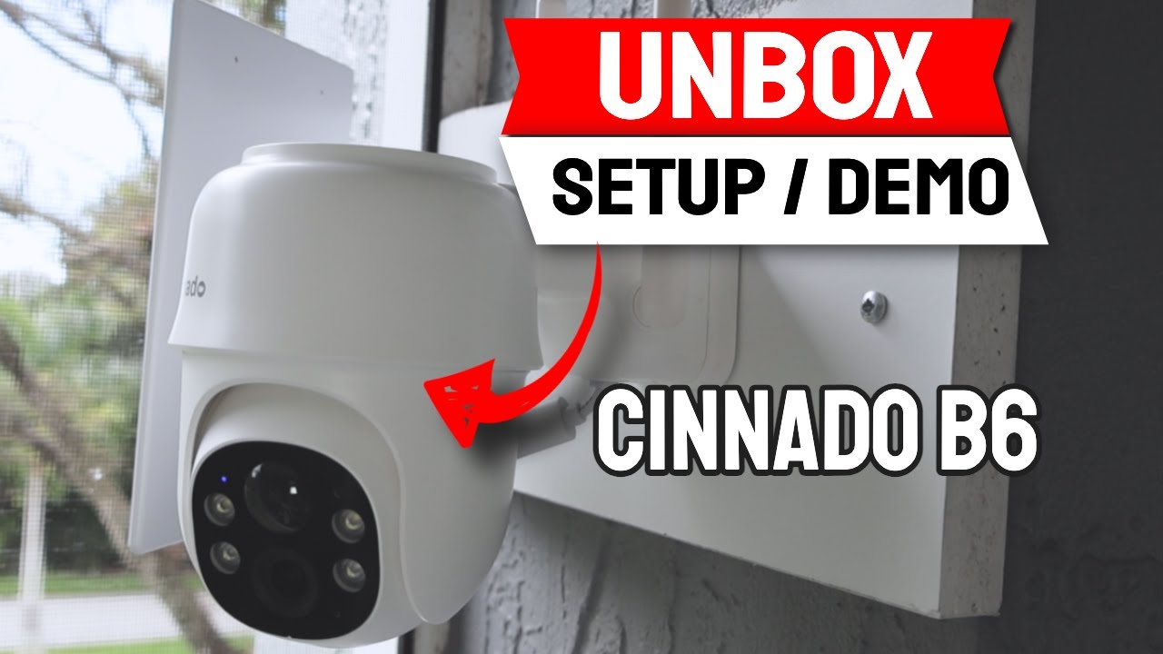 Распаковка и настройка солнечной камеры видеонаблюдения Cinnado B6